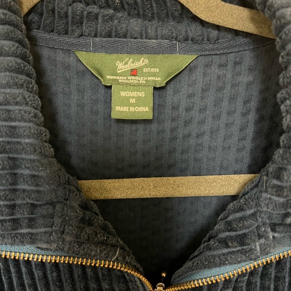 Woolrich Medium Blue Corduroy Bomber Jacket - Picture 4 of 9
